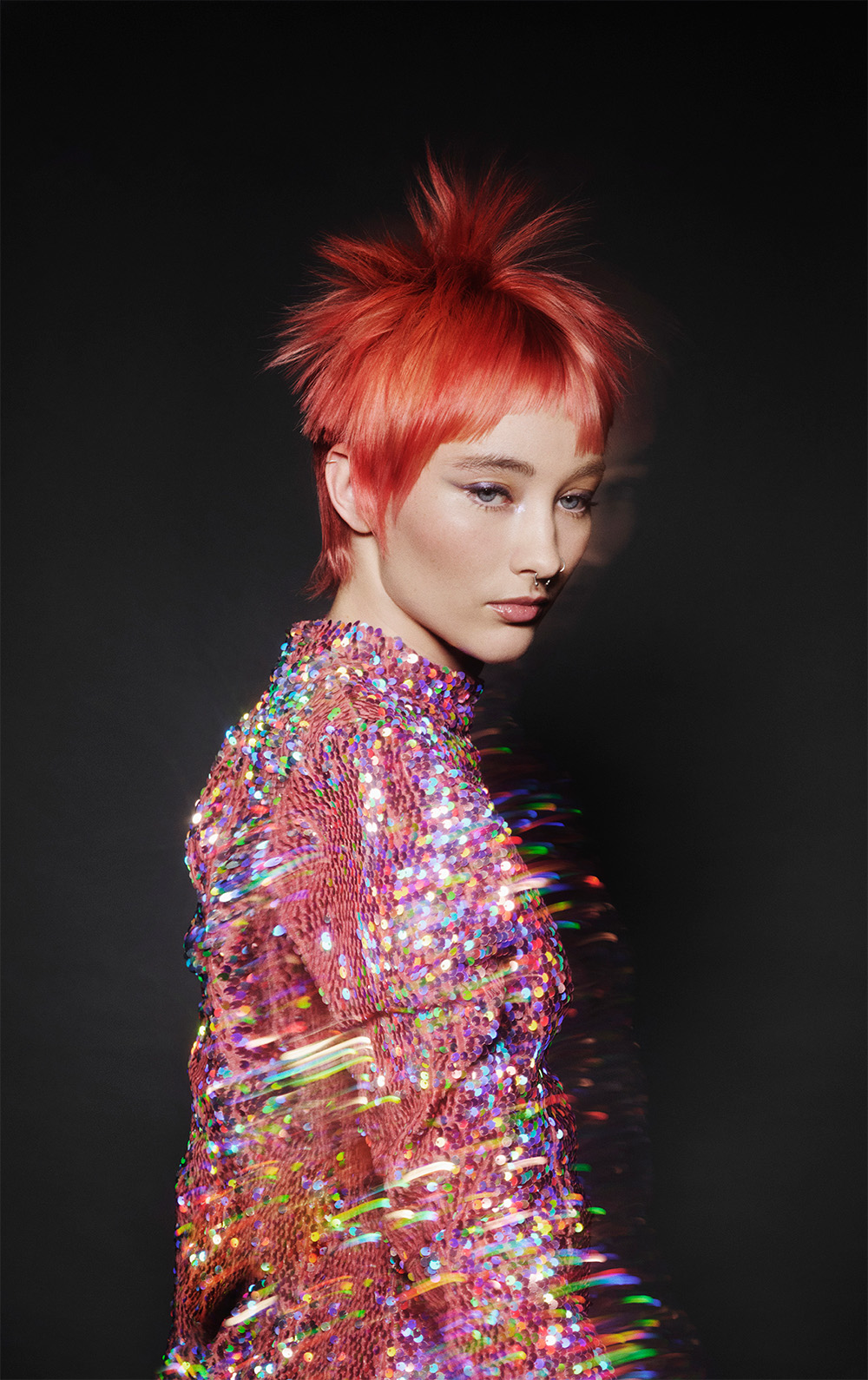Red Long Pixie Crop - Hotshots Team - Luminara Collection